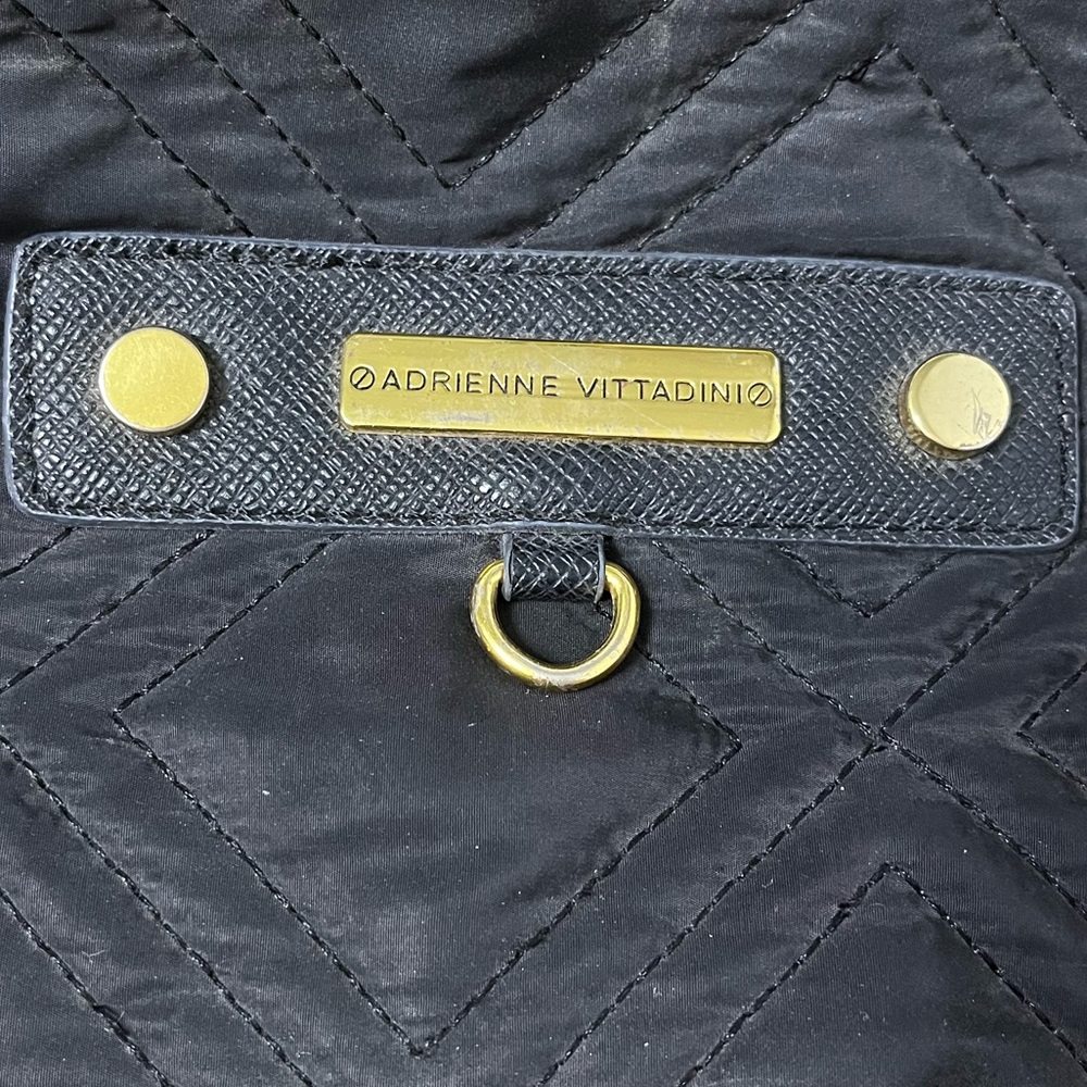 Adrienne Vittadini Black & Gold Backpack - Picture 5 of 8